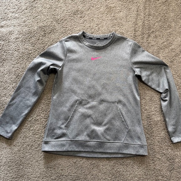 Nike‎ Golf Dri-FIT Pullover Women's Gray Pink Long Sleeve Athletic Top - Picture 5 of 5